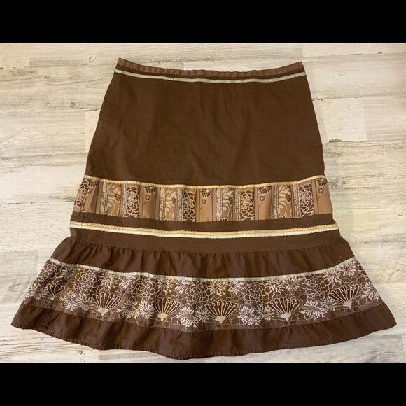 Apostrophe Brown long skirt Size 14 - Picture 2 of 6